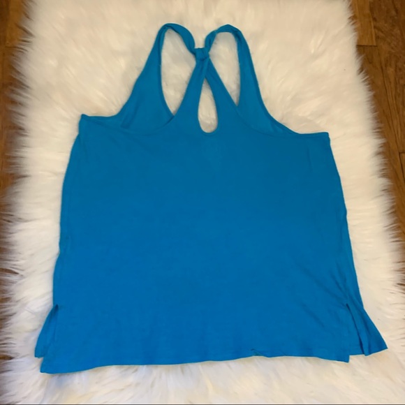 American Heritage Turquoise Racerback Tank Top - Picture 2 of 6